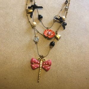 Betsey Johnson dragonfly necklace
